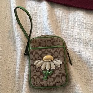 COACH wristlet case for wallet or phone